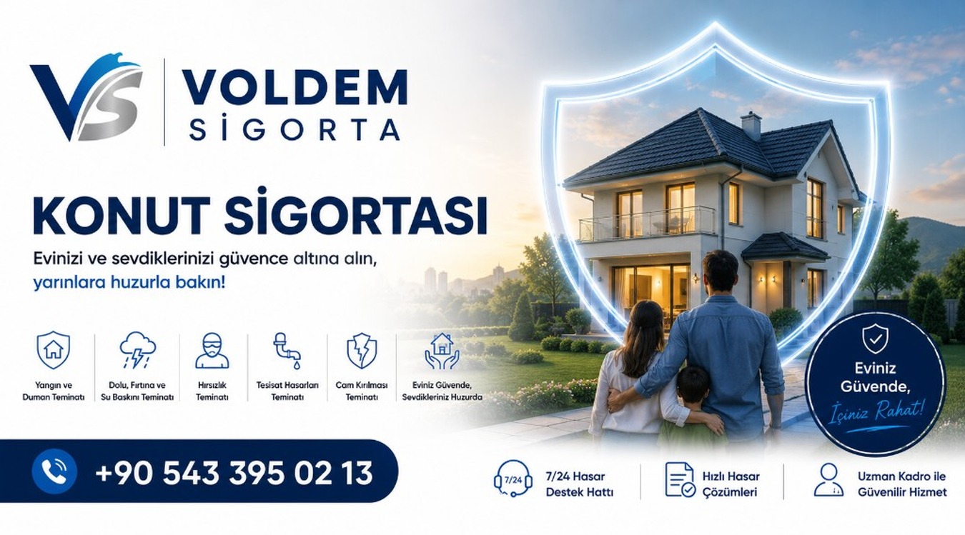 Tokat konut sigortası - Yangın, hırsızlık, su baskını teminatları. Voldem Sigorta ev sigortası teklifi